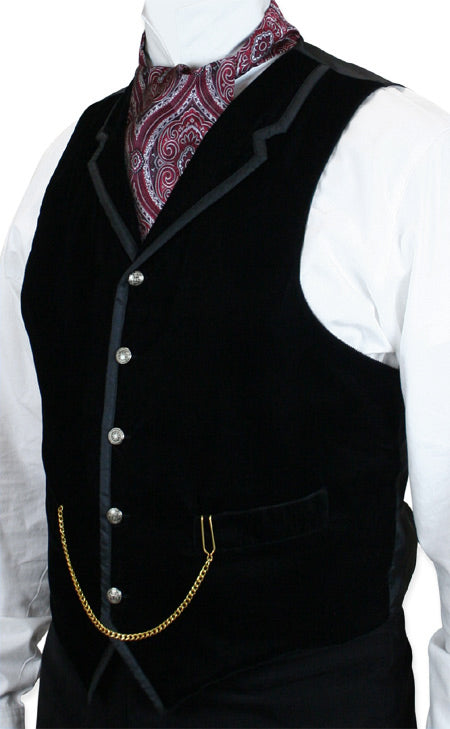 Bonaventure Vest - Black Velvet