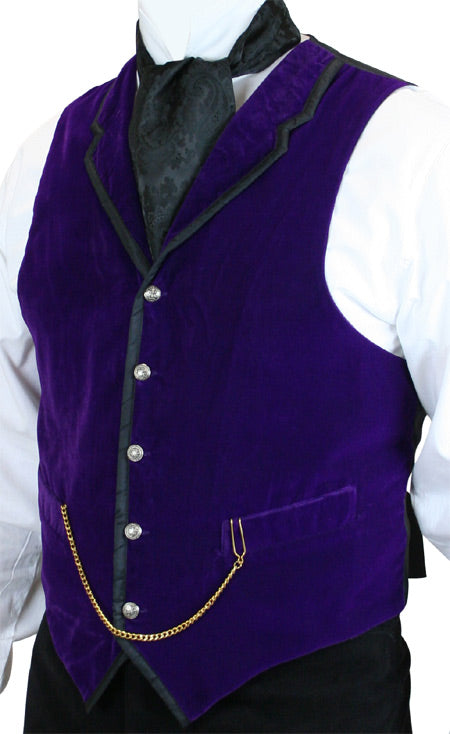 Bonaventure Vest - Purple Velvet