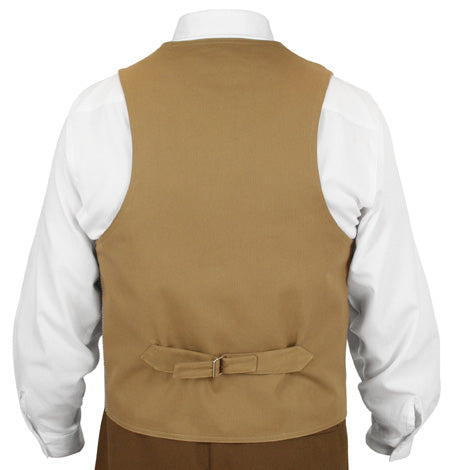 Bonner Vest - Tan Houndstooth