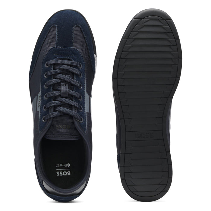 BOSS Black - Nitan_Lowp_nymith Trainer in Open Blue - Nigel Clare
