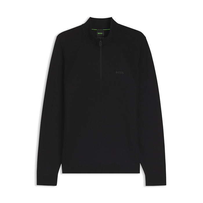 BOSS Green - KN_Momentum-Lite MZ Sweater in Black - Nigel Clare