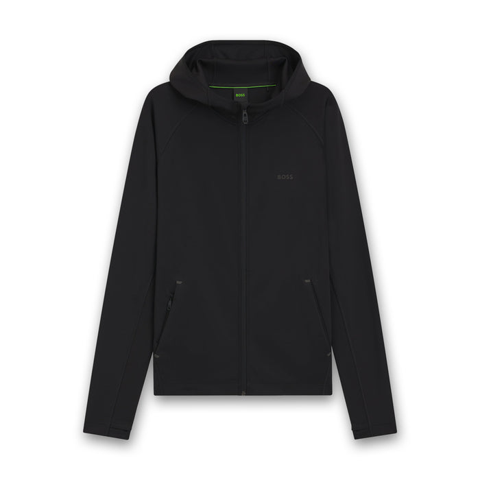 Boss Green - Sicon Active Zip Hoodie in Black - Nigel Clare