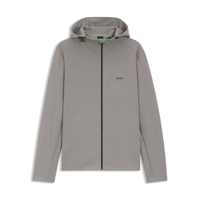 BOSS Green - SW_Tour HD FZ Hooded Sweater in Open Grey - Nigel Clare