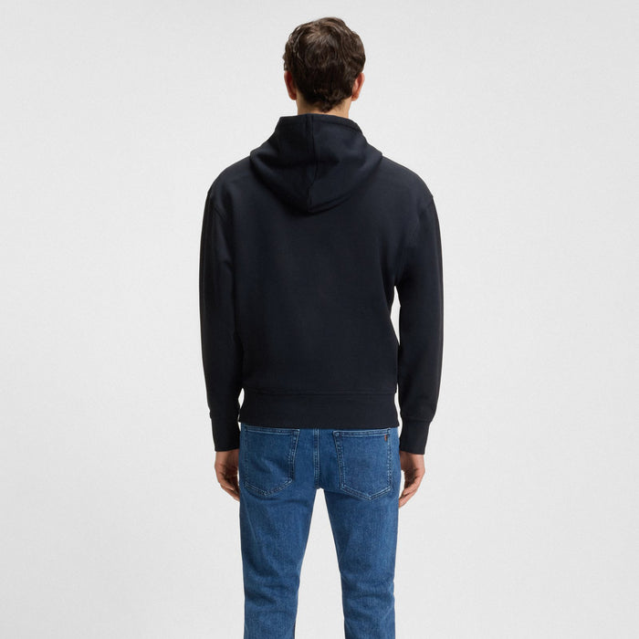 Boss Orange - WESMALLHOOD Logo Hoodie in Navy - Nigel Clare