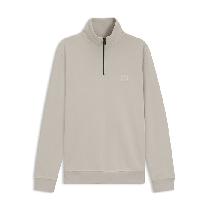 BOSS Orange - Zetrust 1/4 Zip Sweatshirt in Light Grey - Nigel Clare