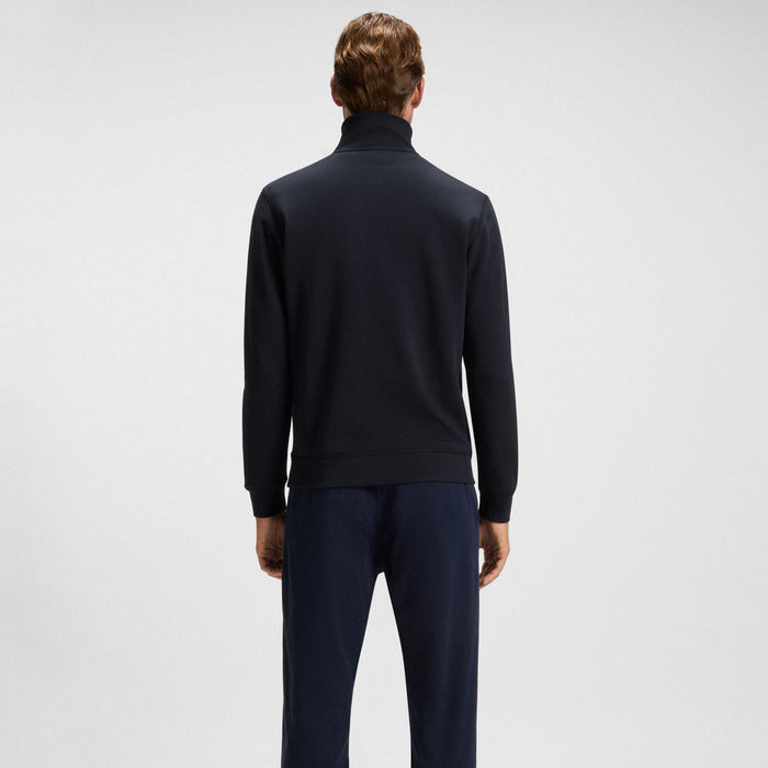 Boss Orange - Zetrust Zip Neck Sweatshirt in Dark Blue - Nigel Clare