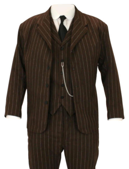 Bosworth Sack Coat - Brown Pinstripe