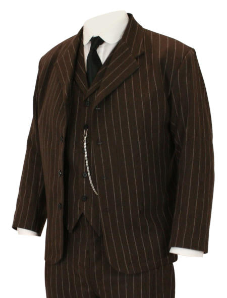 Bosworth Sack Coat - Brown Pinstripe