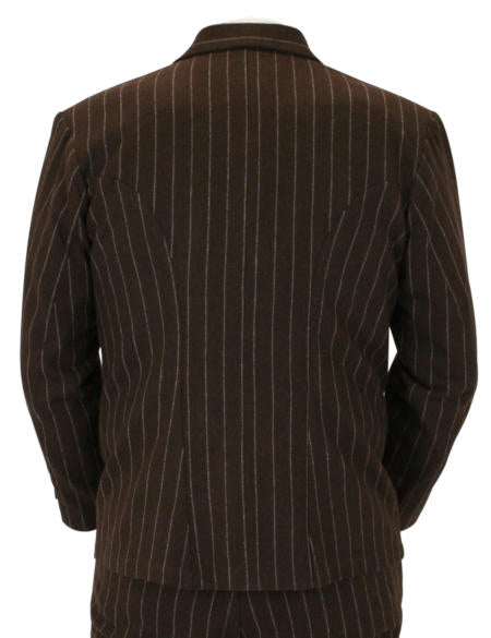 Bosworth Sack Coat - Brown Pinstripe
