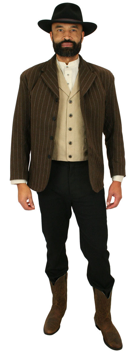 Bosworth Sack Coat - Brown Pinstripe