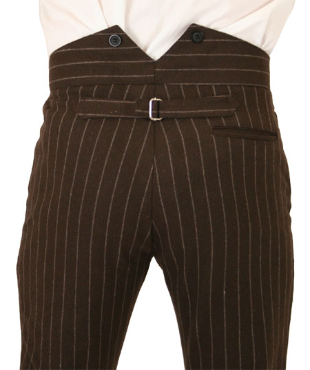 Bosworth Trousers - Brown Pinstripe