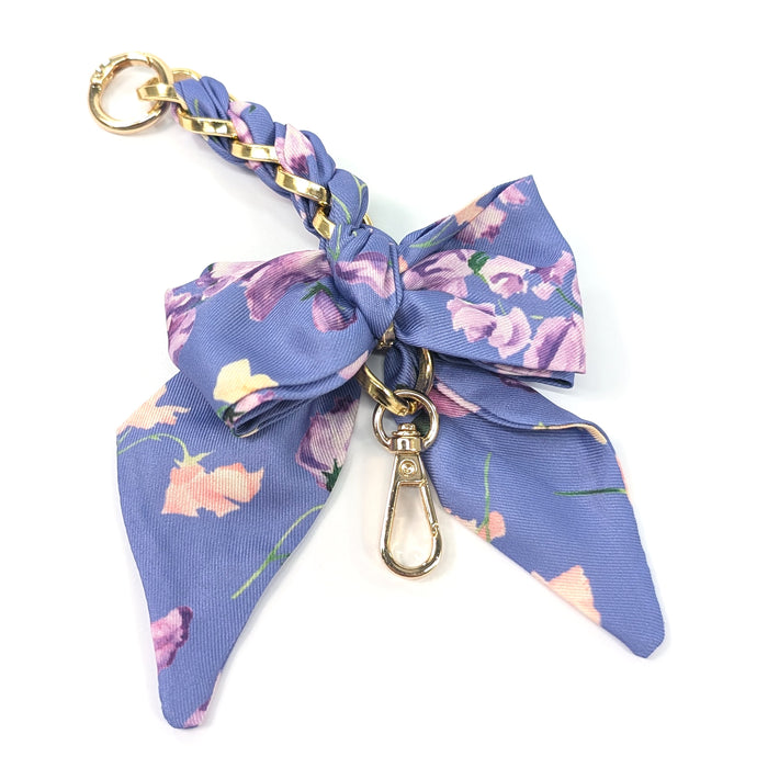 Bow Bag Charm/Keyring - Sweeet Pea - Indigo