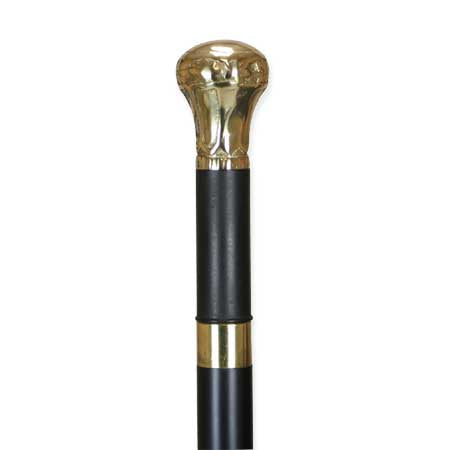 Cane, Brandy Flask - Gold