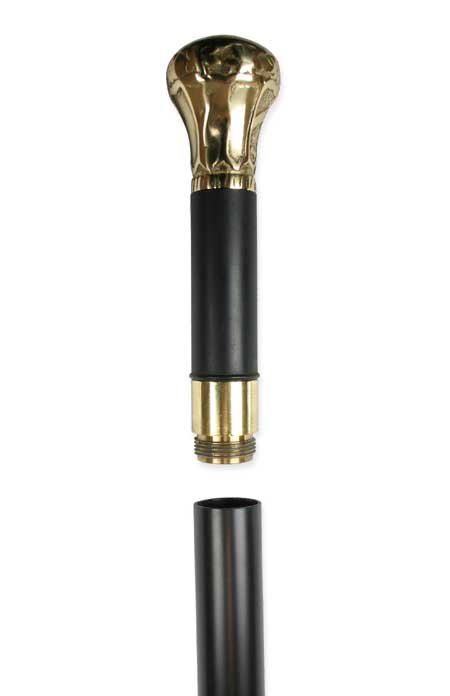 Cane, Brandy Flask - Gold
