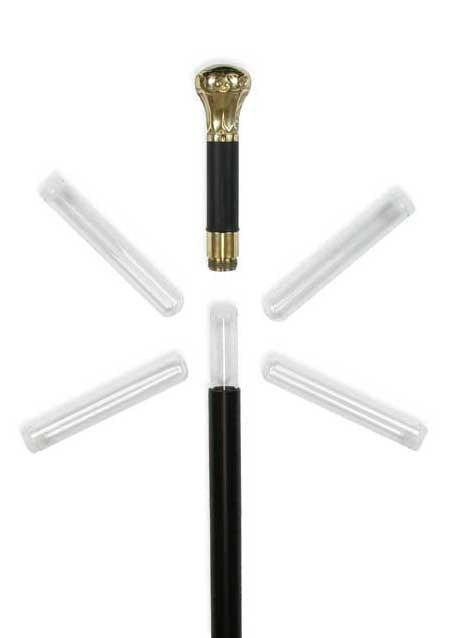 Cane, Brandy Flask - Gold
