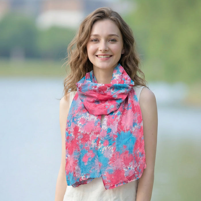 Bright Splatters Scarf (50x180cm) - Exclusive Design