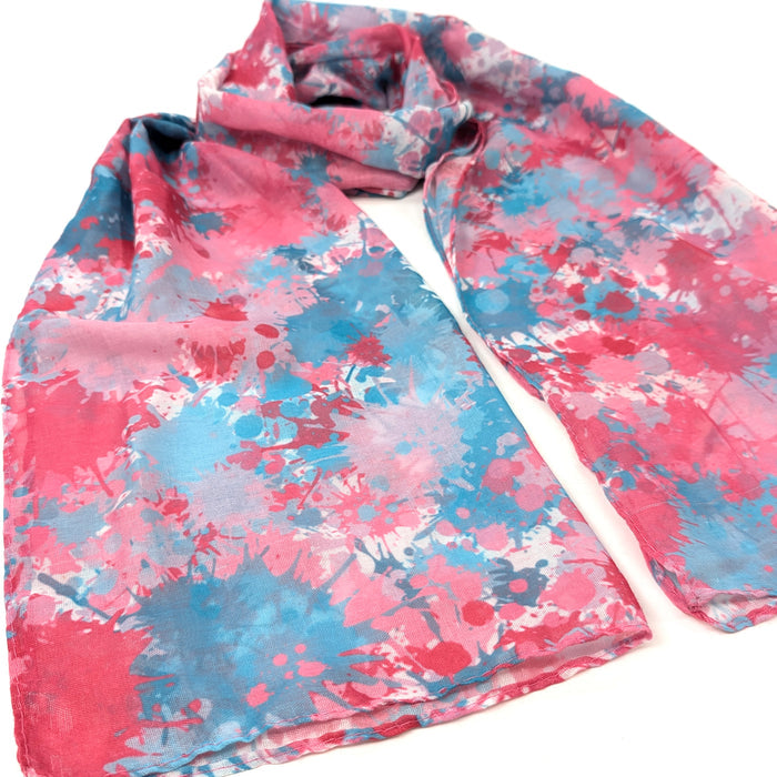 Bright Splatters Scarf (50x180cm) - Exclusive Design