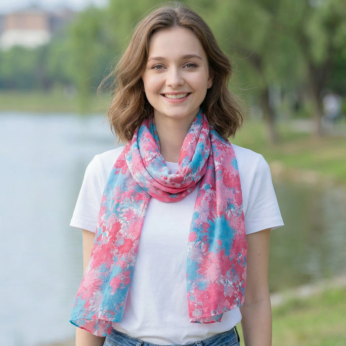 Bright Splatters Scarf (50x180cm) - Exclusive Design