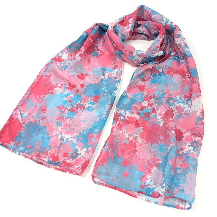 Bright Splatters Scarf (50x180cm) - Exclusive Design