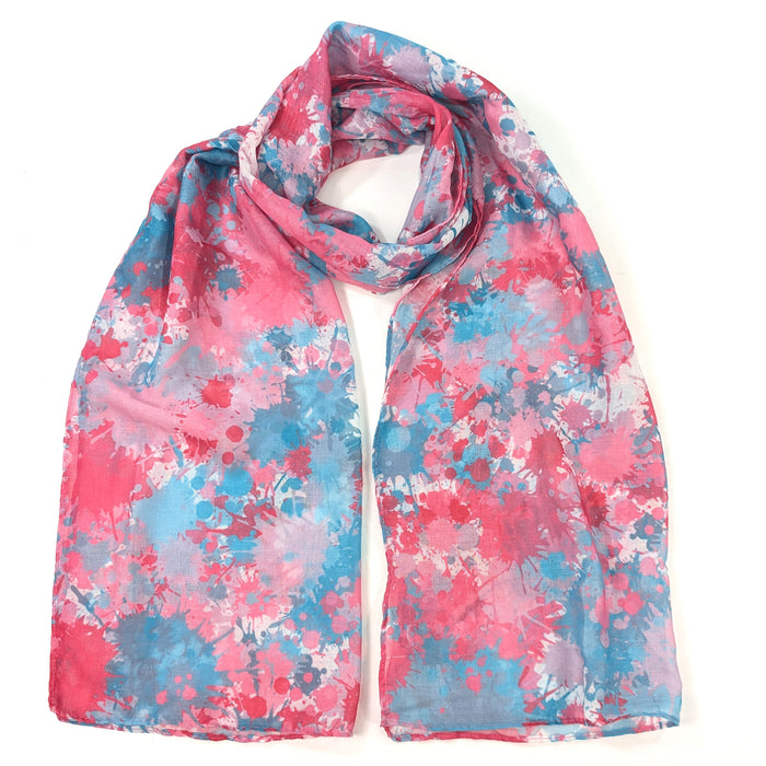 Bright Splatters Scarf (50x180cm) - Exclusive Design
