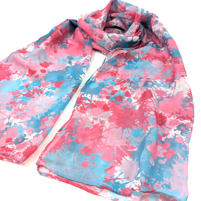 Bright Splatters Scarf (50x180cm) - Exclusive Design