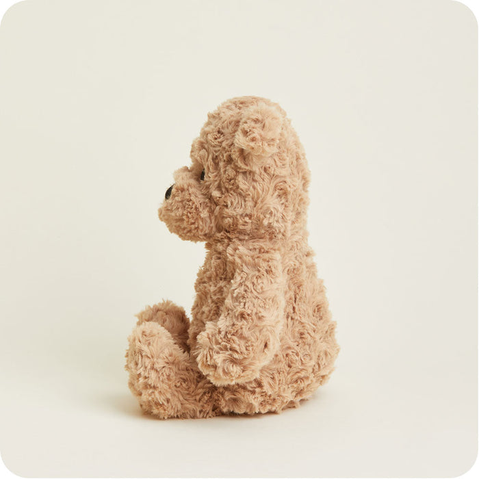 Microwavable Brown Curly Bear Heating Pad Warmies