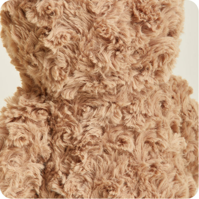 Cute Weighted Lavender Scented Brown Curly Bear Stuffed Animal Heating Pad Warmies
