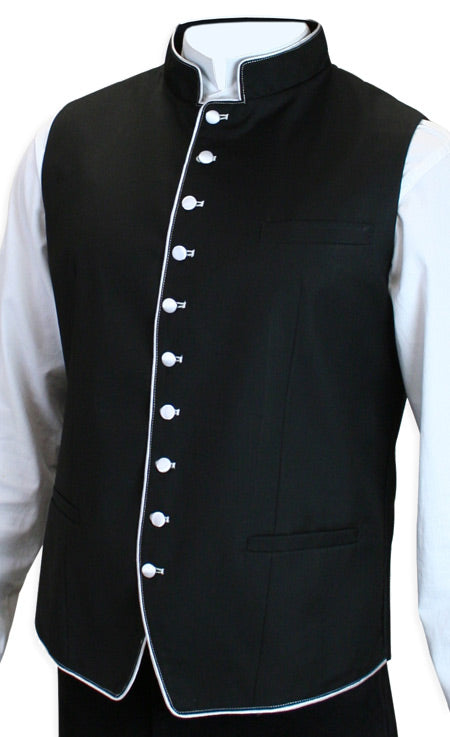 Buckingham Vest - Black/White