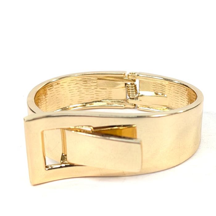 Buckle Bangle (in Gift Box) - Gold