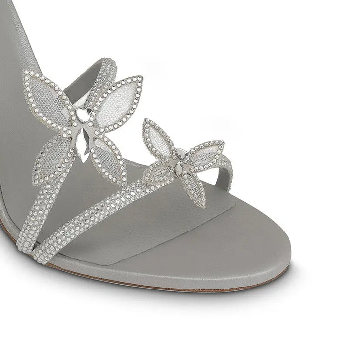 Butterflies Crystal Winding Strap Heel fashionnsio