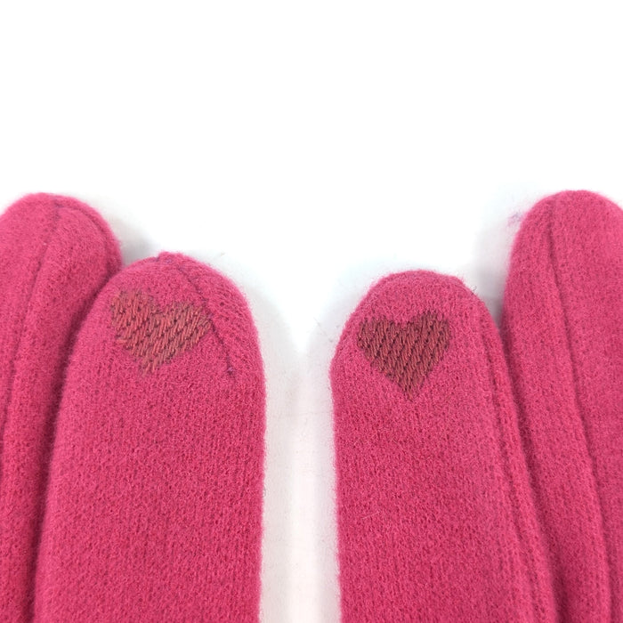 Buttoned Gloves - Pink