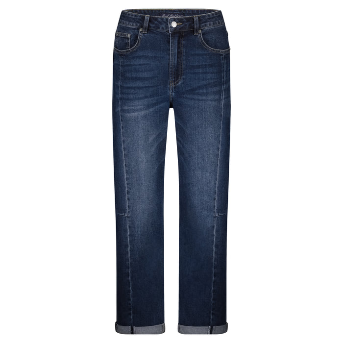 Caitlin Sidepatch Dark Stone Used Jeans