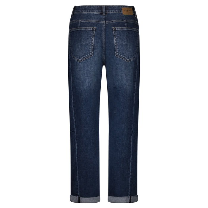 Caitlin Sidepatch Dark Stone Used Jeans