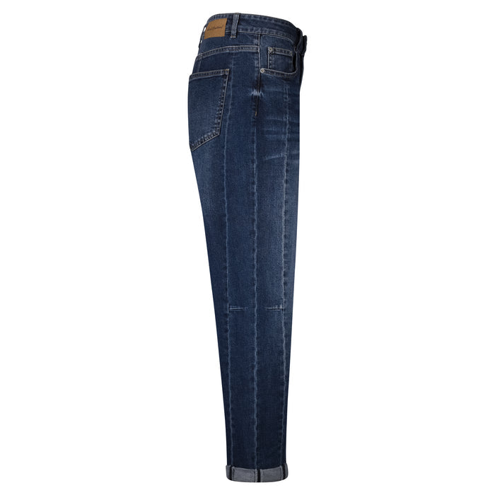 Caitlin Sidepatch Dark Stone Used Jeans