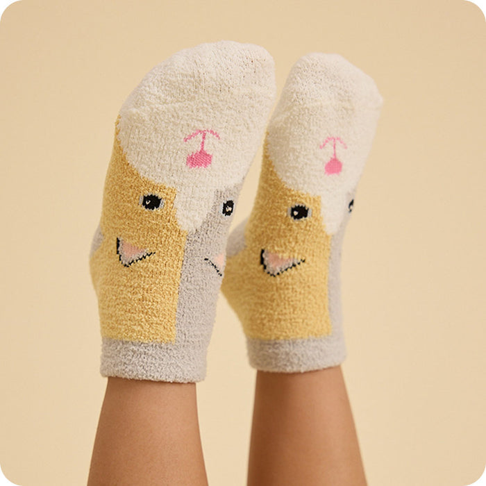 calico socks on kids feet