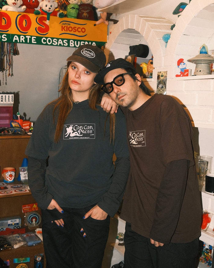 CAN CAN Layered LS Shirts Fade Brown / Can Can Press x FIFTH