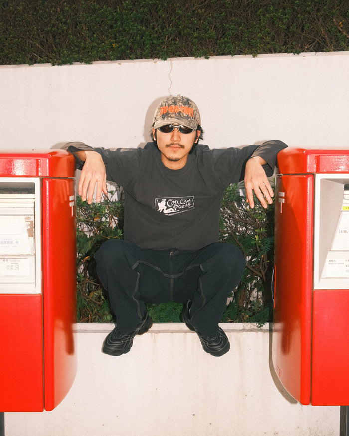CAN CAN Layered LS Shirts Fade Brown / Can Can Press x FIFTH