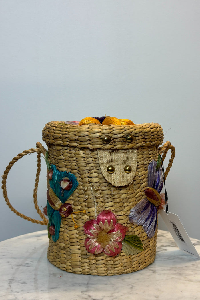 Cane Butterfly Bucket Bag image 1