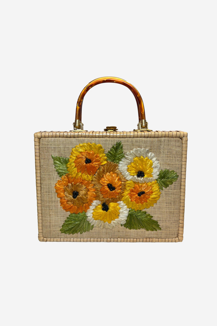 Cane Flower Basket image 0
