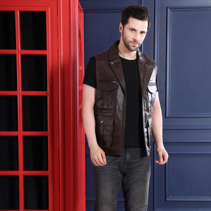 Canon Jacket Chocolate - Nappa Leather