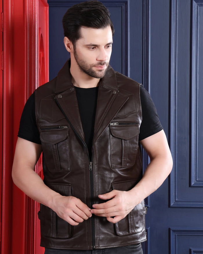 Canon Jacket Chocolate - Nappa Leather