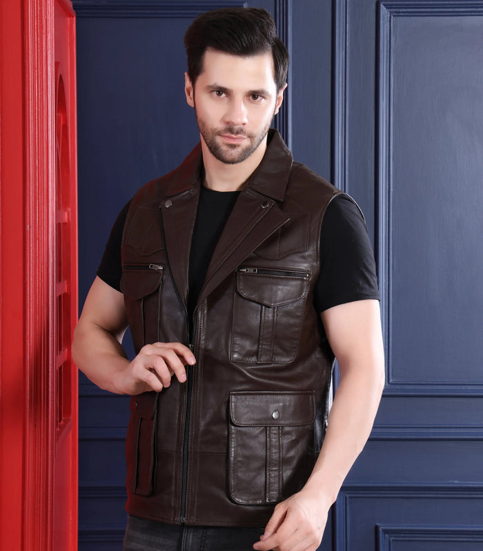 Canon Jacket Chocolate - Nappa Leather