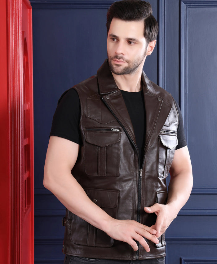 Canon Jacket Chocolate - Nappa Leather
