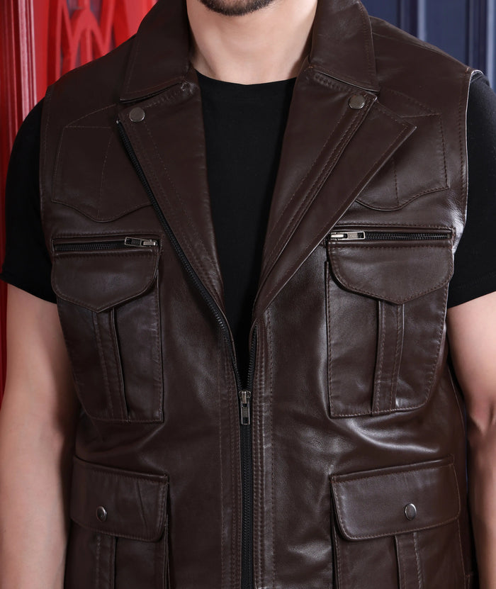 Canon Jacket Chocolate - Nappa Leather