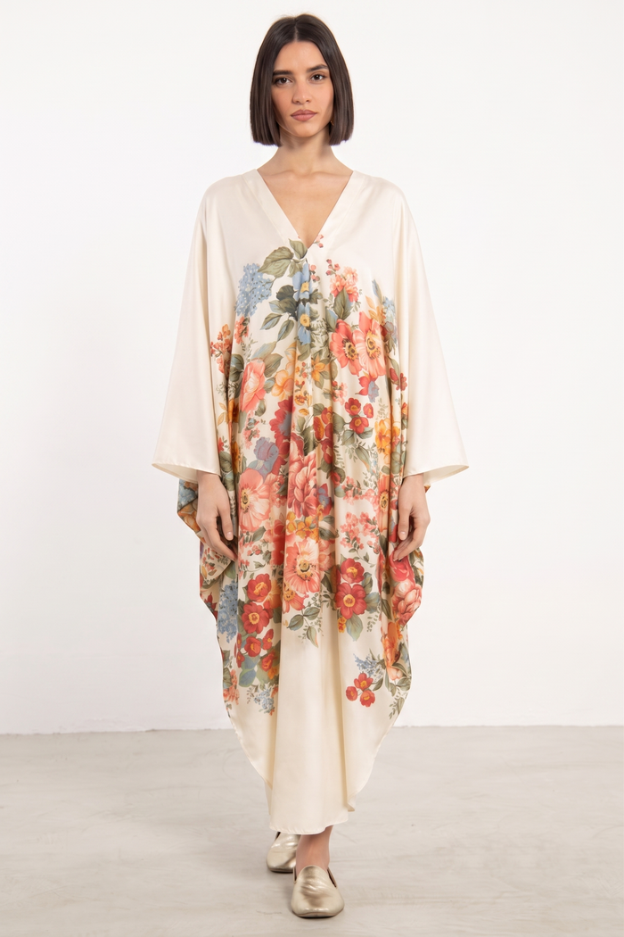 Carthage Cotton Floral Kaftan