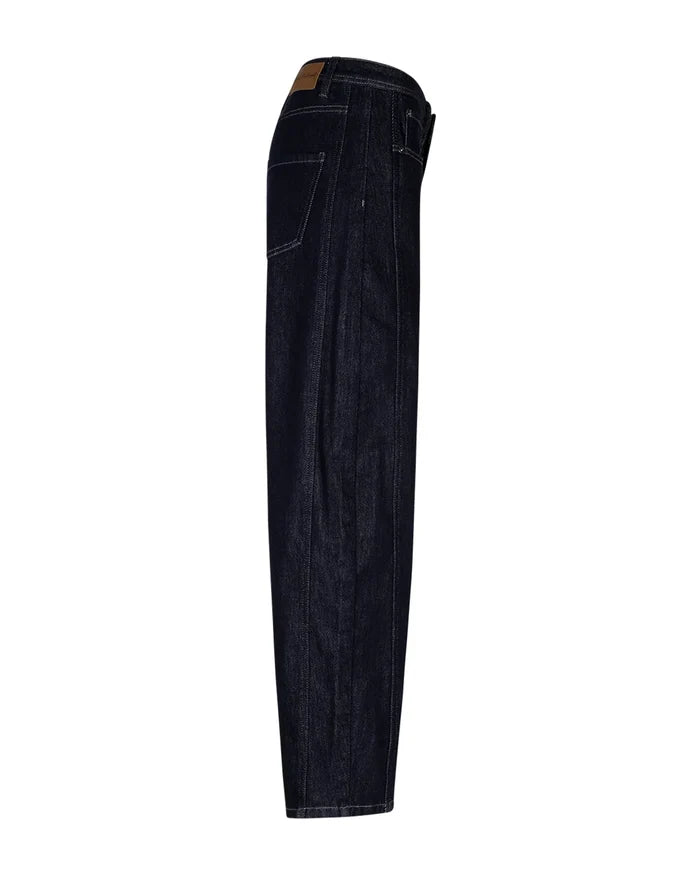 Cayla Dark Blue Barrel Jeans L28