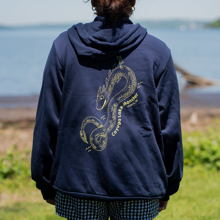 Cayuga Lake Monster Zip-Up Hoodie