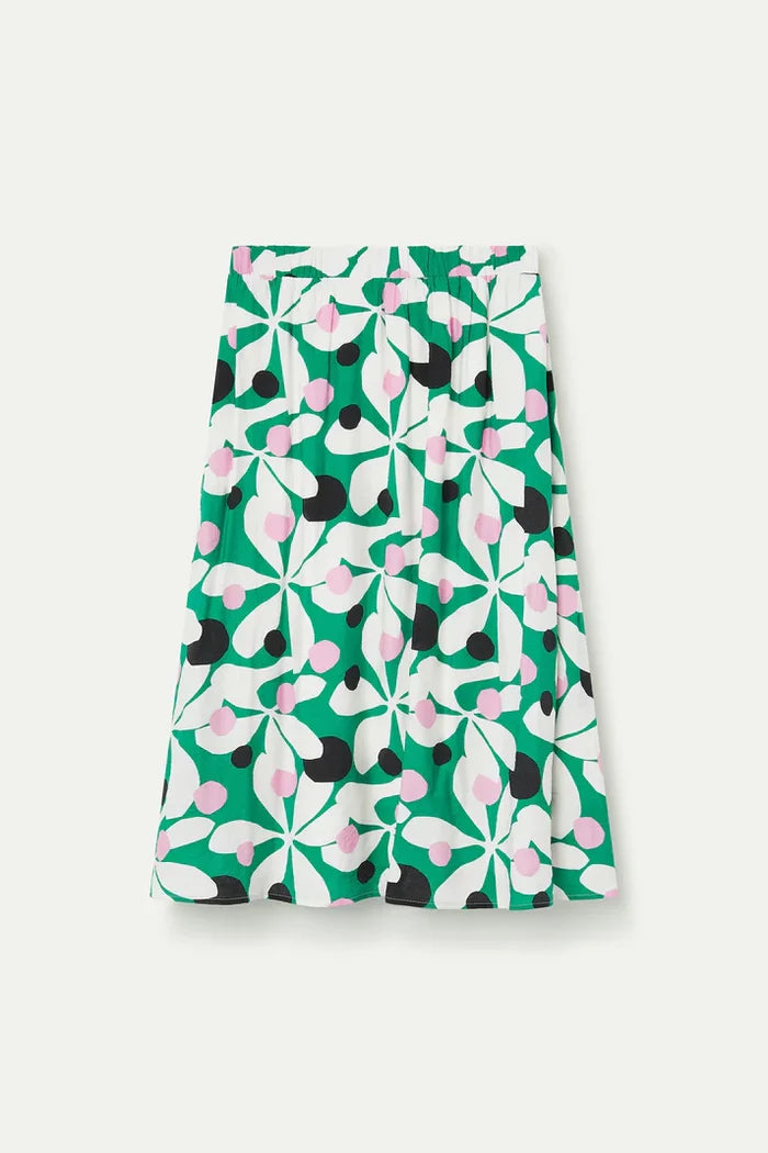 CF Hosta Print Midi Skirt