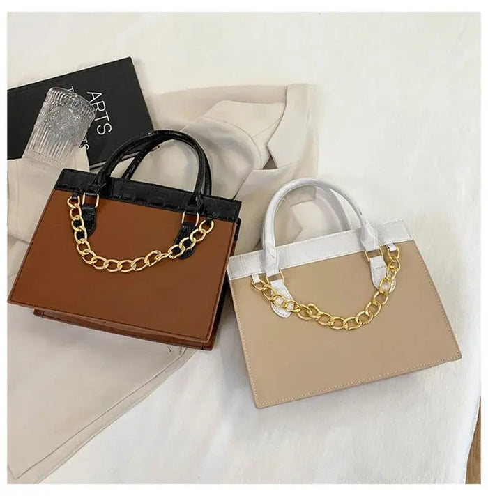 Chain Decor Tote Handbags fashionnsio