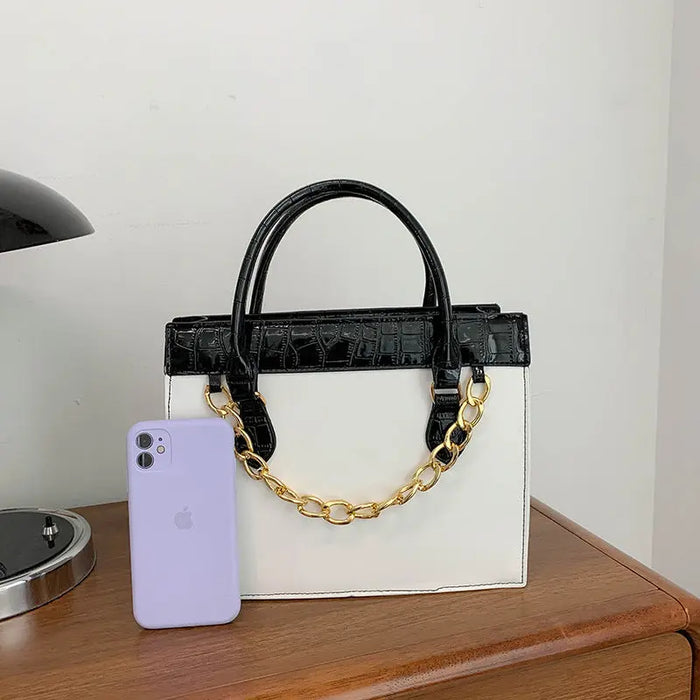 Chain Decor Tote Handbags fashionnsio